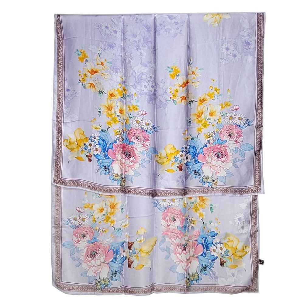 NWT Long Soft Scarf 35"x70" Rectangle Silk Feeling 100% Shawl Wrap 02301 - Picture 6 of 7